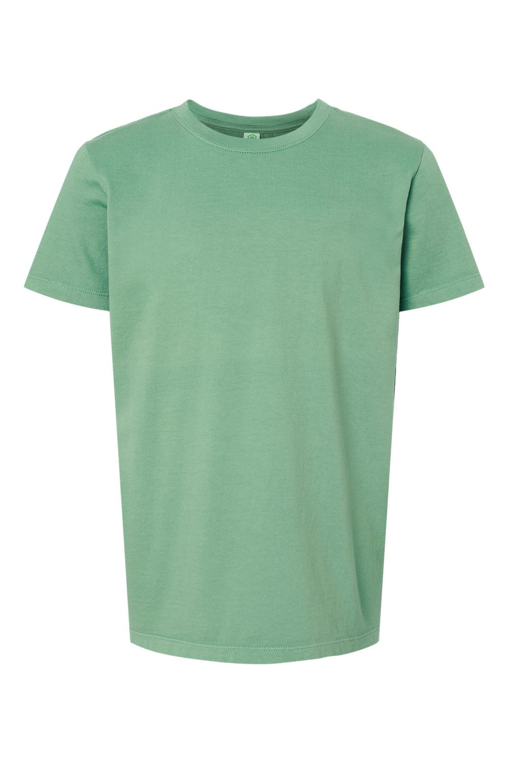 SoftShirts 402 Youth Organic Short Sleeve Crewneck T-Shirt Pine Green Flat Front
