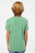 SoftShirts 402 Youth Organic Short Sleeve Crewneck T-Shirt Pine Green Model Back