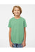 SoftShirts 402 Youth Organic Short Sleeve Crewneck T-Shirt Pine Green Model Front