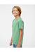 SoftShirts 402 Youth Organic Short Sleeve Crewneck T-Shirt Pine Green Model Side