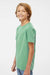SoftShirts 402 Youth Organic Short Sleeve Crewneck T-Shirt Pine Green Model Side