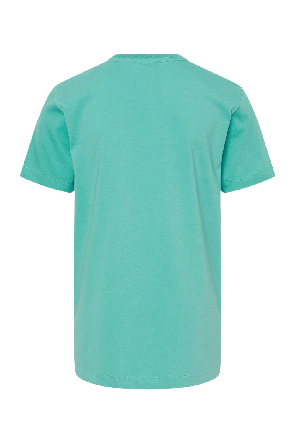 SoftShirts 402 Youth Organic Short Sleeve Crewneck T-Shirt Seafoam Green Flat Back