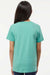 SoftShirts 402 Youth Organic Short Sleeve Crewneck T-Shirt Seafoam Green Model Back