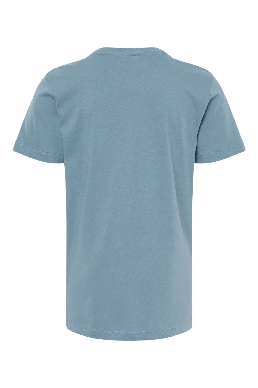 SoftShirts 402 Youth Organic Short Sleeve Crewneck T-Shirt Slate Blue Flat Back