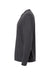 SoftShirts 420 Mens Organic Long Sleeve Crewneck T-Shirt Black Flat Back
