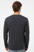 SoftShirts 420 Mens Organic Long Sleeve Crewneck T-Shirt Black Model Back