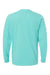 SoftShirts 420 Mens Organic Long Sleeve Crewneck T-Shirt Seaform Green Flat Back