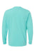 SoftShirts 420 Mens Organic Long Sleeve Crewneck T-Shirt Seafoam Green Flat Back