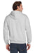 Jerzees 993M/993MR Mens NuBlend Pill Resistant Fleece Full Zip Hooded Sweatshirt Hoodie w/ Pockets Ash Grey Model Back