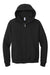 Jerzees 993M/993MR Mens NuBlend Pill Resistant Fleece Full Zip Hooded Sweatshirt Hoodie w/ Pockets Black Flat Front