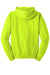 Jerzees 993M/993MR Mens NuBlend Pill Resistant Fleece Full Zip Hooded Sweatshirt Hoodie w/ Pockets Safety Green Flat Back
