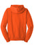 Jerzees 993M/993MR Mens NuBlend Pill Resistant Fleece Full Zip Hooded Sweatshirt Hoodie w/ Pockets Safety Orange Flat Back