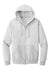 Jerzees 993M/993MR Mens NuBlend Pill Resistant Fleece Full Zip Hooded Sweatshirt Hoodie w/ Pockets Ash Grey Flat Front