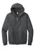 Jerzees 993M/993MR Mens NuBlend Pill Resistant Fleece Full Zip Hooded Sweatshirt Hoodie w/ Pockets Heather Black Flat Front
