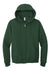 Jerzees 993M/993MR Mens NuBlend Pill Resistant Fleece Full Zip Hooded Sweatshirt Hoodie w/ Pockets Forest Green Flat Front