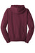 Jerzees 993M/993MR Mens NuBlend Pill Resistant Fleece Full Zip Hooded Sweatshirt Hoodie w/ Pockets Maroon Flat Back
