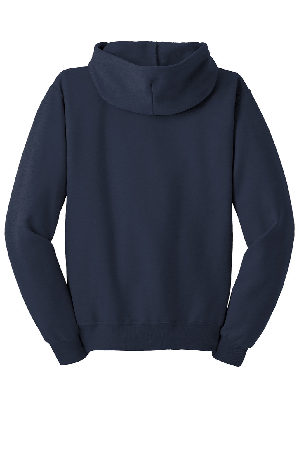 Jerzees 993M/993MR Mens NuBlend Pill Resistant Fleece Full Zip Hooded Sweatshirt Hoodie w/ Pockets Navy Blue Flat Back