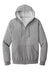 Jerzees 993M/993MR Mens NuBlend Pill Resistant Fleece Full Zip Hooded Sweatshirt Hoodie w/ Pockets Oxford Grey Flat Front
