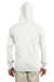 Jerzees 993M/993MR Mens NuBlend Pill Resistant Fleece Full Zip Hooded Sweatshirt Hoodie w/ Pockets White Model Back
