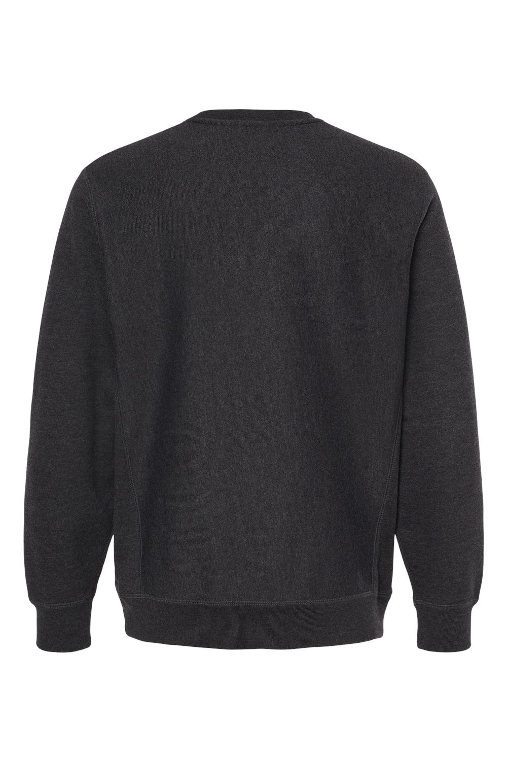 Independent Trading Co. IND5000C Mens Legend Crewneck Sweatshirt Heather Charcoal Grey Flat Back