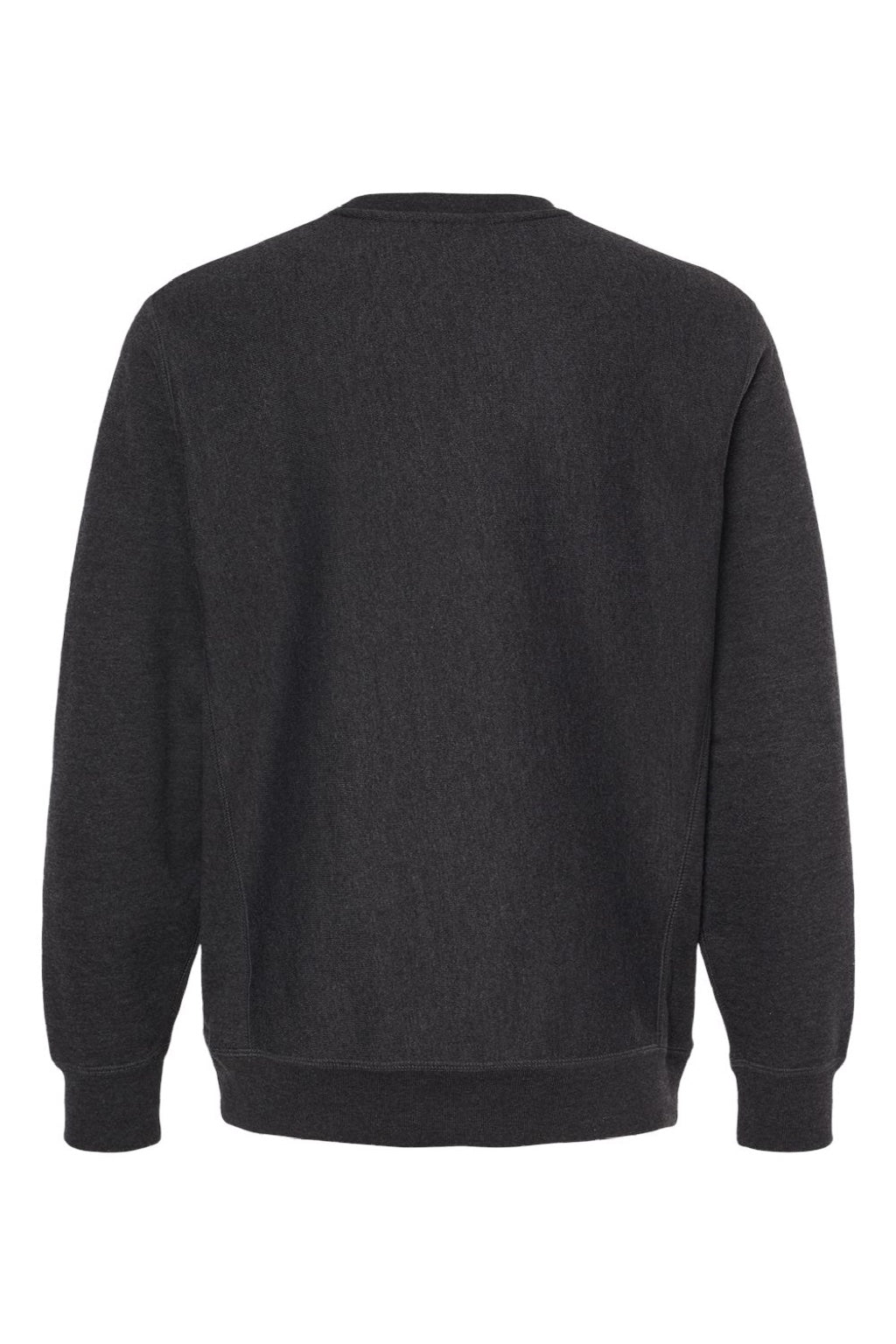 Independent Trading Company IND5000C Mens Legend Crewneck Sweatshirt Heather Charcoal Grey Flat Back
