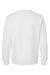 Independent Trading Company IND5000C Mens Legend Crewneck Sweatshirt White Flat Back