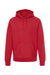 Independent Trading Company IND5000P Mens Legend Hooded Sweatshirt Hoodie w/ Pouch Pocket Red Flat Front