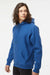 Independent Trading Company IND5000P Mens Legend Hooded Sweatshirt Hoodie w/ Pouch Pocket Royal Blue Model Side