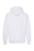 Independent Trading Co. IND5000P Mens Legend Hooded Sweatshirt Hoodie White Flat Back