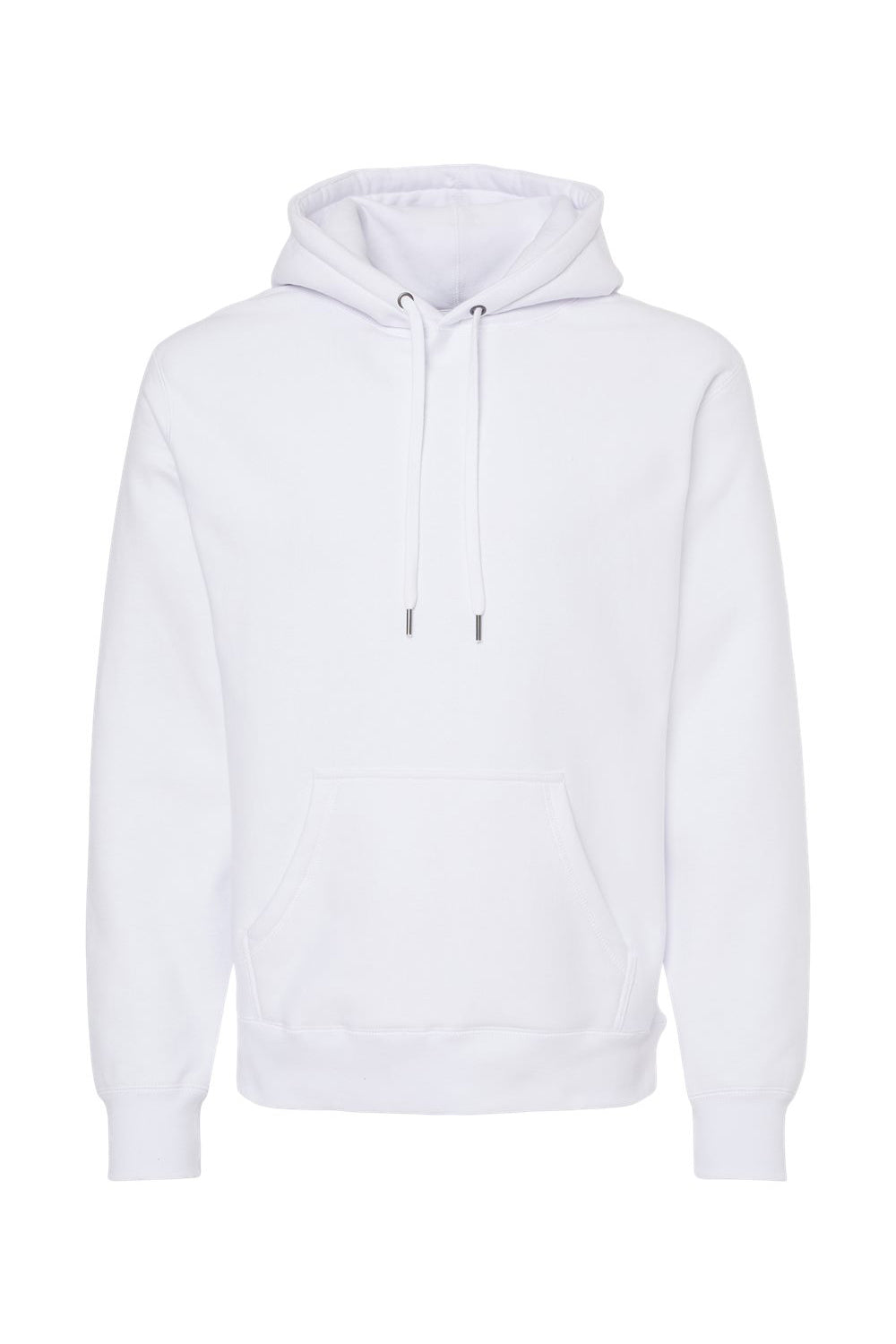 Independent Trading Co. IND5000P Mens Legend Hooded Sweatshirt Hoodie White Flat Front