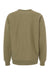 Independent Trading Co. IND5000C Mens Legend Crewneck Sweatshirt Olive Green Flat Back