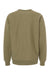 Independent Trading Company IND5000C Mens Legend Crewneck Sweatshirt Olive Green Flat Back