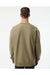 Independent Trading Co. IND5000C Mens Legend Crewneck Sweatshirt Olive Green Model Back