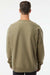 Independent Trading Company IND5000C Mens Legend Crewneck Sweatshirt Olive Green Model Back