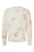 Independent Trading Co. PRM3500TD Mens Tie-Dye Crewneck Sweatshirt Dusty Pink Flat Back