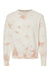 Independent Trading Co. PRM3500TD Mens Tie-Dye Crewneck Sweatshirt Dusty Pink Flat Front