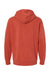 Independent Trading Company PRM4500 Mens Pigment Dyed Hooded Sweatshirt Hoodie w/ Pouch Pocket Amber Flat Back