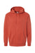 Independent Trading Company PRM4500 Mens Pigment Dyed Hooded Sweatshirt Hoodie w/ Pouch Pocket Amber Flat Front