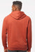 Independent Trading Company PRM4500 Mens Pigment Dyed Hooded Sweatshirt Hoodie w/ Pouch Pocket Amber Model Back