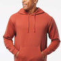 Independent Trading Company Mens Pigment Dyed Hooded Sweatshirt Hoodie w/ Pouch Pocket - Amber