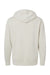 Independent Trading Company PRM4500 Mens Pigment Dyed Hooded Sweatshirt Hoodie w/ Pouch Pocket Ivory Flat Back