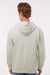 Independent Trading Company PRM4500 Mens Pigment Dyed Hooded Sweatshirt Hoodie w/ Pouch Pocket Ivory Model Back