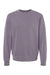 Independent Trading Company PRM3500 Mens Pigment Dyed Crewneck Sweatshirt Plum Purple Flat Front
