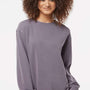 Independent Trading Company Mens Pigment Dyed Crewneck Sweatshirt - Plum Purple