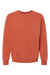 Independent Trading Company PRM3500 Mens Pigment Dyed Crewneck Sweatshirt Amber Flat Front