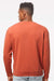 Independent Trading Company PRM3500 Mens Pigment Dyed Crewneck Sweatshirt Amber Model Back