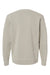 Independent Trading Company PRM3500 Mens Pigment Dyed Crewneck Sweatshirt Cement Grey Flat Back