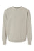 Independent Trading Co. PRM3500 Mens Pigment Dyed Crewneck Sweatshirt Cement Grey Flat Front