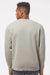 Independent Trading Company PRM3500 Mens Pigment Dyed Crewneck Sweatshirt Cement Grey Model Back