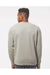 Independent Trading Co. PRM3500 Mens Pigment Dyed Crewneck Sweatshirt Cement Grey Model Back